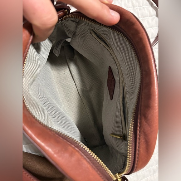 Fossil Mahogany Leather Pouch - Picture 3 of 12